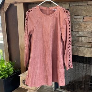 Loveriche Long Sleeve Dress with Sleeve Design